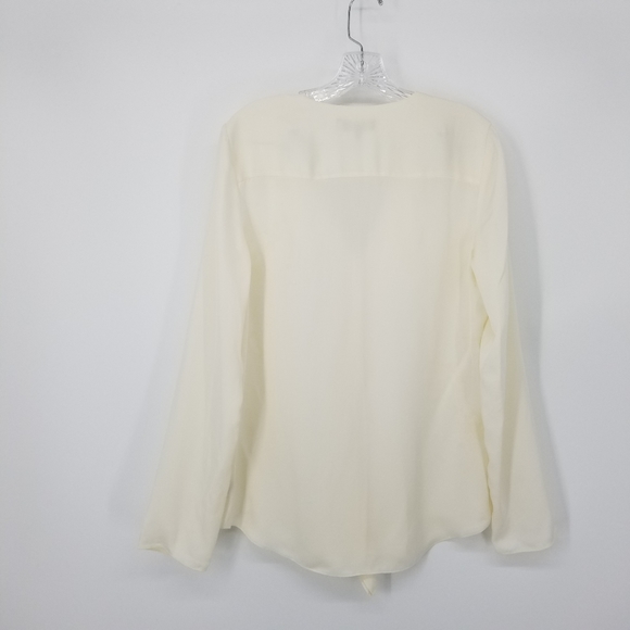 HOLD DO NOT BUY Theory Silk Ruffle Longsleeve Blouse - Picture 2 of 7